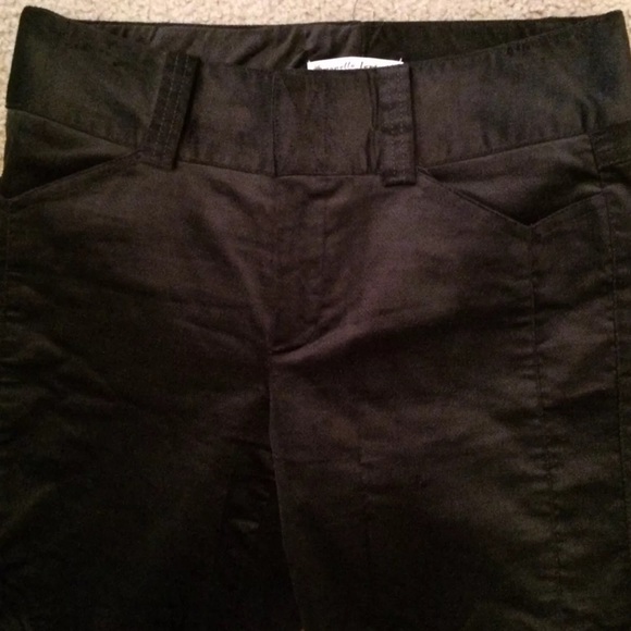 NANETTE LEPORE Charcoal Velvet Like Flare Leg Pant - Picture 4 of 5